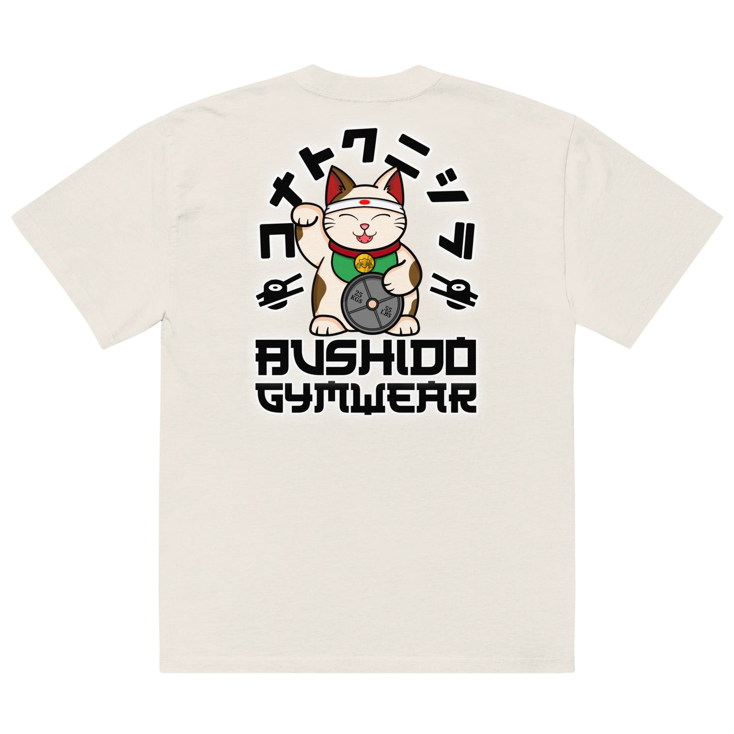 Oversized Tee With Maneki-neko Print