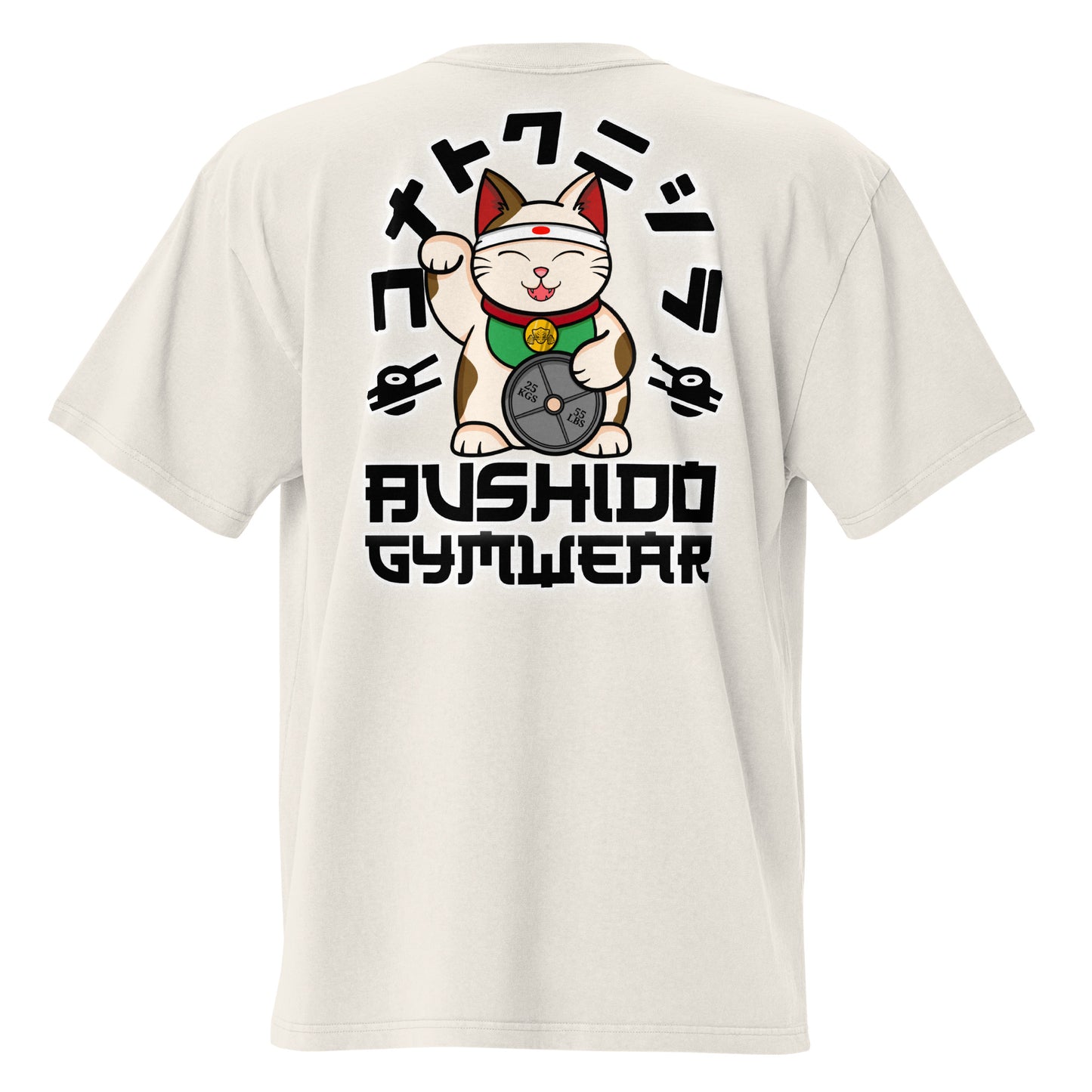 Oversized Tee With Maneki-neko Print