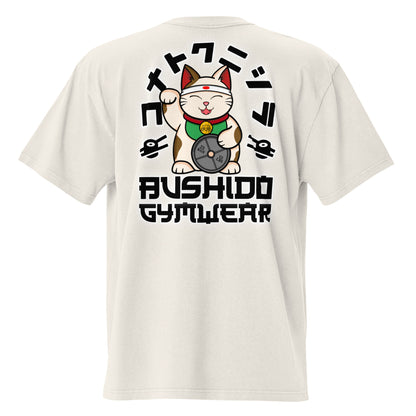 Oversized Tee With Maneki-neko Print