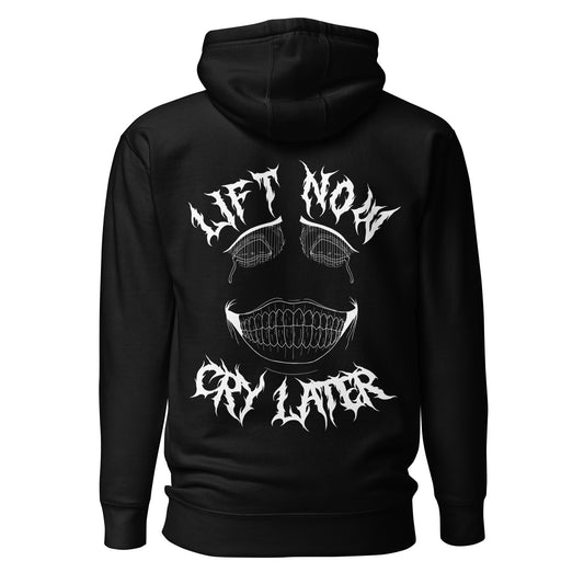 NEW!! Black Hoodie With Train Now Cry Later